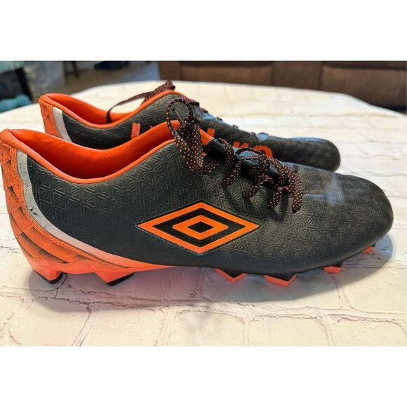 Umbro Men's Size 13 Club 3.0 Soccer Cleats Orange Black Firm Ground Multi Ground - Picture 5 of 10